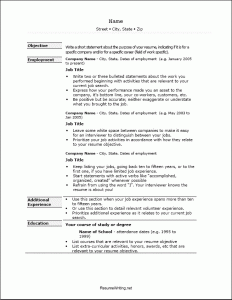College-Resume Format in Word Free Download PDF