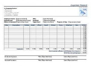Expense-Report free printable business templates