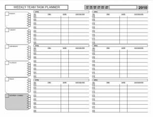 Free productivity templates and Spreadsheets-task Planner