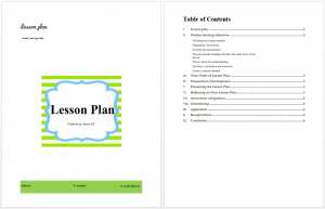 Lesson-Plan-Template-Printable MS Word Templates