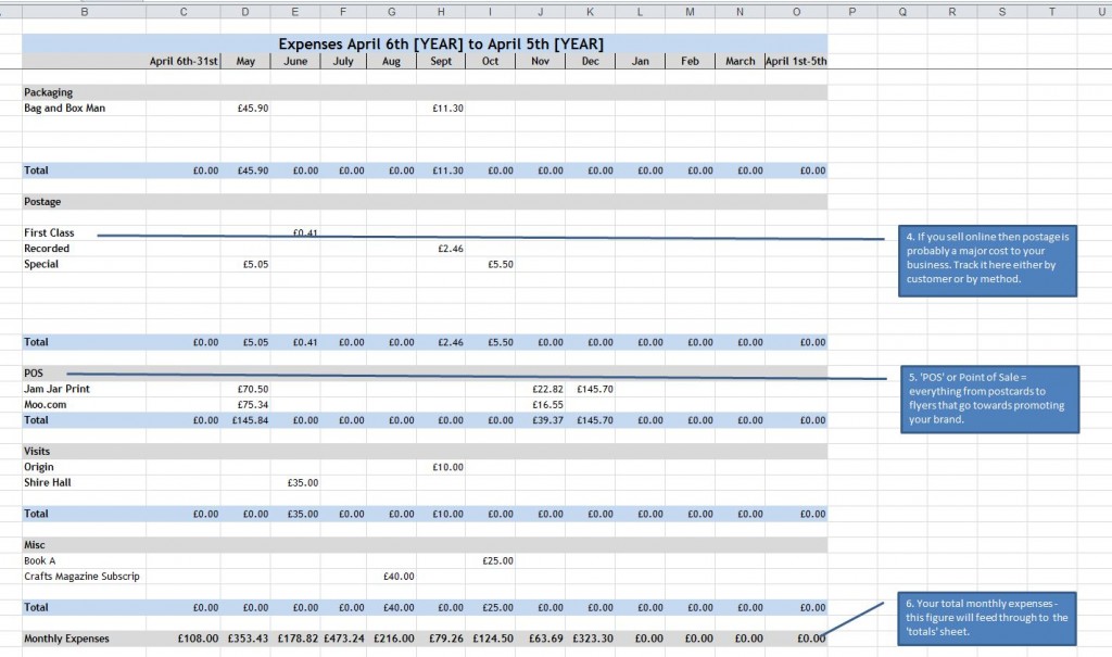 Tax Templates For Excelexpenses-sheet-workloads